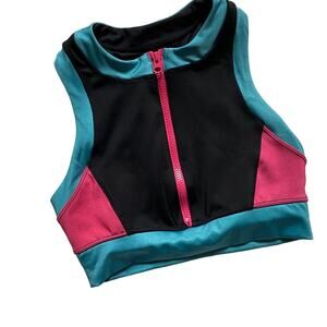 Beach Riot Womens Scuba Top- Tidal Colorblock